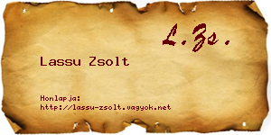 Lassu Zsolt névjegykártya
